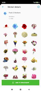 Blumen  Rosen-Aufkleber WAStickerApps apk download 3