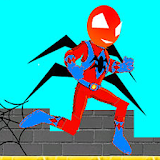 Spider hero jump game icon