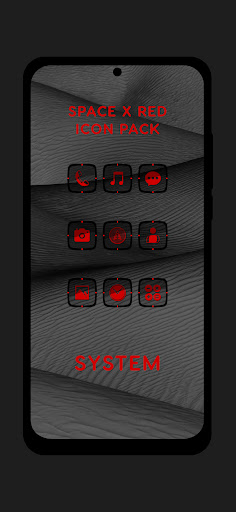 Screenshot of Space X - Red Icons