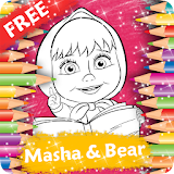 Coloring Book for Masha & Bear icon