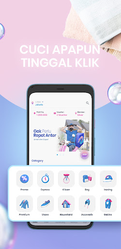 Cucianku On Demand LaundryApps Screen 2