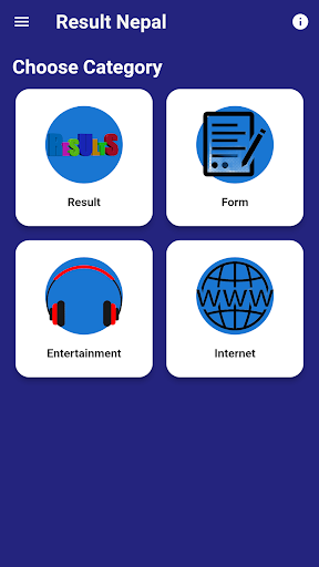 Android application Results Nepal screenshort
