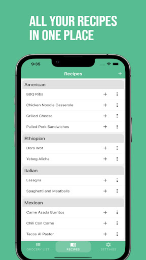 Loaf - Grocery List Screen 3