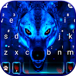 Cover Image of 下载 Ice Wolf 3D Keyboard Theme  APK