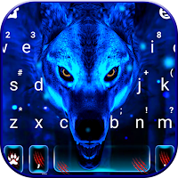 Тема для клавиатуры Ice Wolf 3D