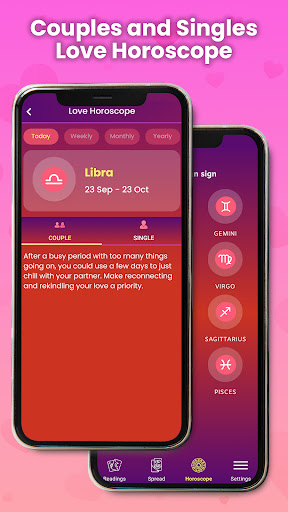 Love Tarot Reading & Horoscope Screen 2