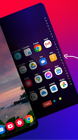 Zone Edge Launcher and drawer screenshot