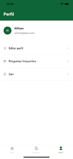 Android application ProEcoFeira screenshort