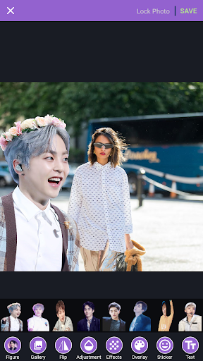 Create selfie album with Xiumin EXO