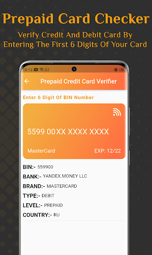 Prepaid Card Checker