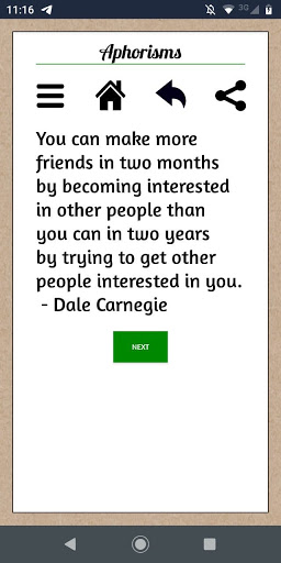 Aphorisms Screen 3