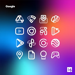 Aline White: linear icon pack
