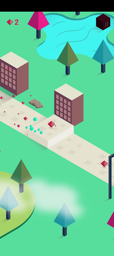 Cube city Running - Screenshot 2