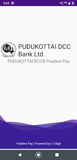 Android application PUDUKOTTAI DCCB Positive Pay screenshort