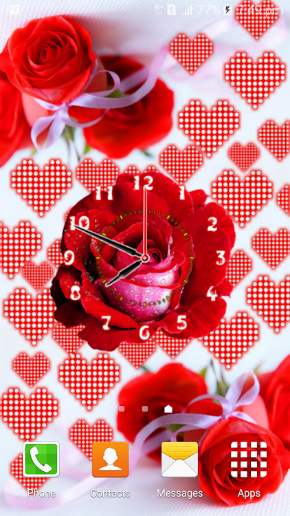 Rose Flower Clock - 1.9.1 - (Android)