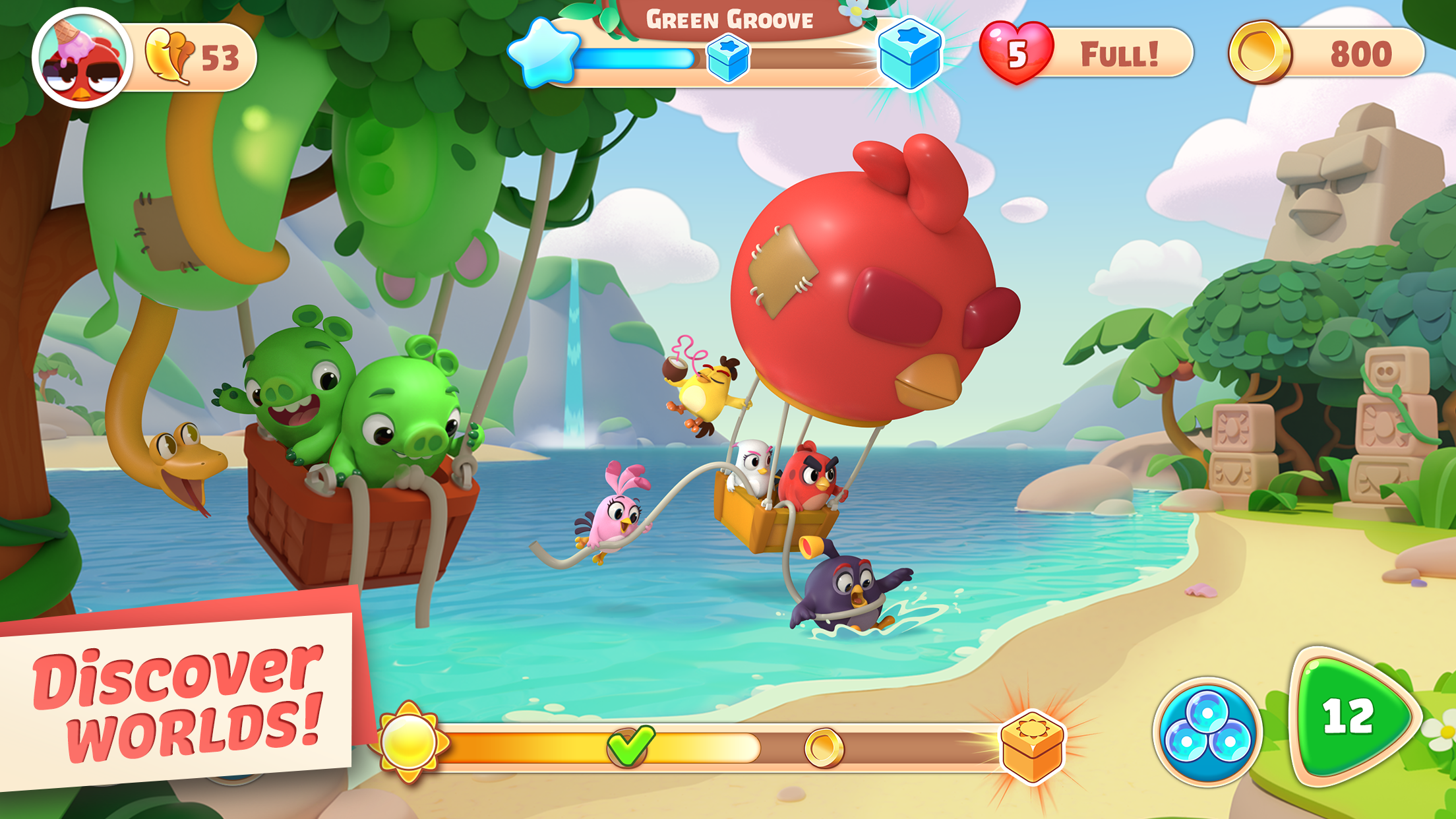 تحميل لعبة Angry Birds Journey مهكرة للاندرويد