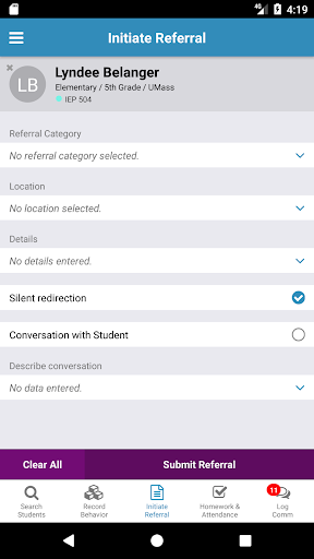 DeansList for Educators Screen 3