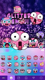 Glitter Emoji Stickers for Cha Screenshot