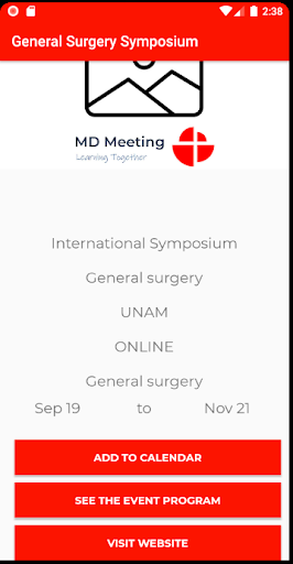 Android application MD Meeting screenshort