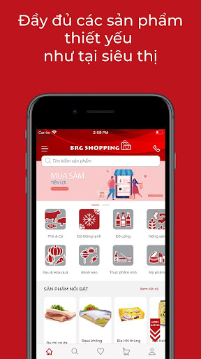 Android application BRG Shopping screenshort