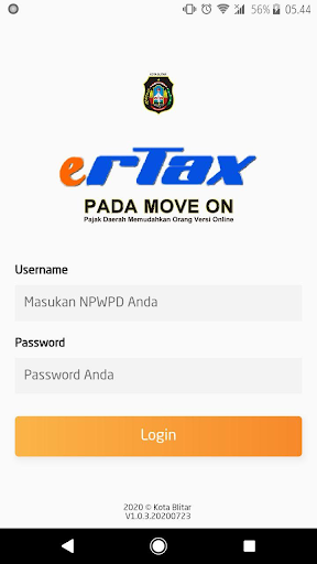 Android application Padamoveon Kota Blitar (Aplika screenshort