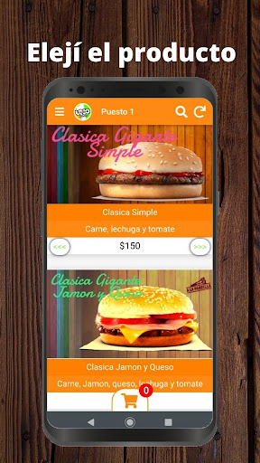 Android application Puesto 1 screenshort