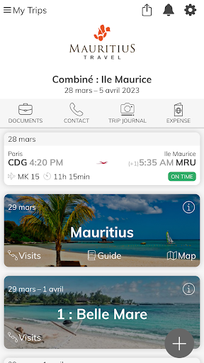 Nautil, Travel Diary Screen 2