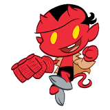 Itty Bitty Hellboy Emoji icon