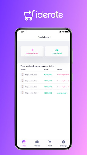 Iderate Merchant Screen 2