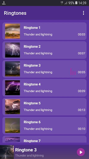 Thunder and lightning - RINGTONES and WALLPAPERS