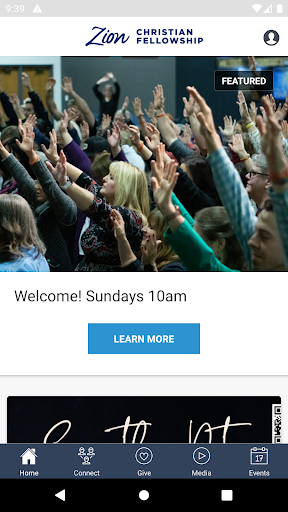 Android application Zion Christian Fellowship screenshort