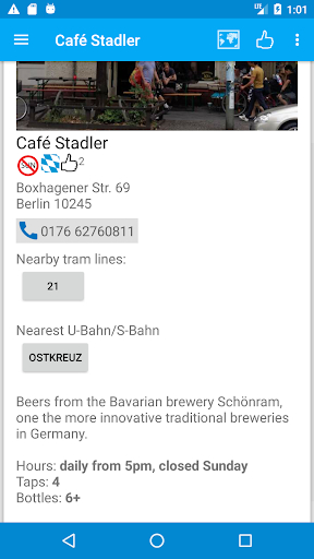 Screenshot of Beer Guide Berlin
