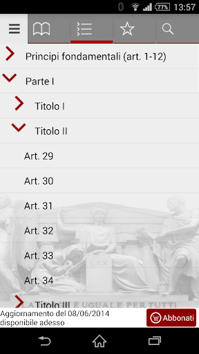 Codici e Leggi Screen 3