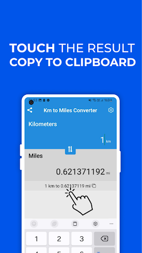 Kilometers to Miles Converter Screen 3