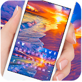 Romantic Colorful Beach Keyboard Theme icon