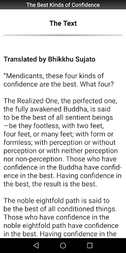 Kinds of Confidence Sutta