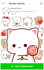 Captura 17 Mochi Cat Stickers for WhatsAp android
