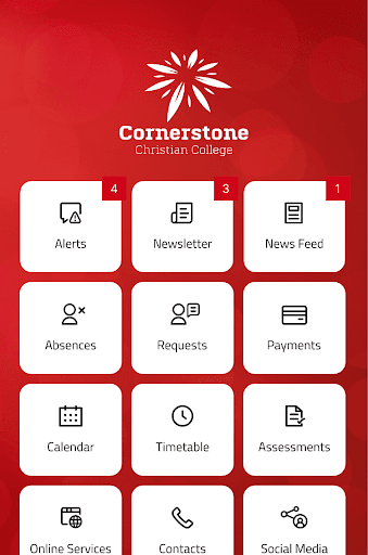 Android application Cornerstone Christian College screenshort