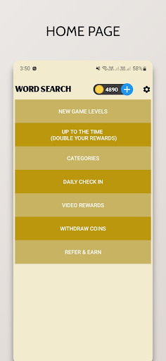 Android application Word Search screenshort