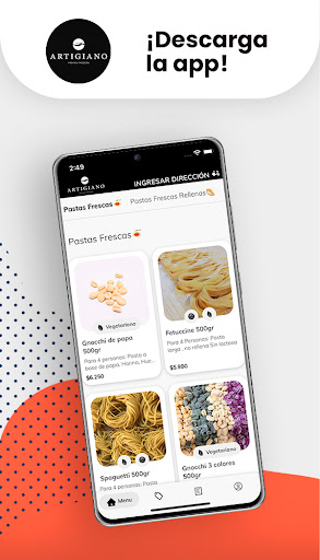 Android application Artigiano screenshort