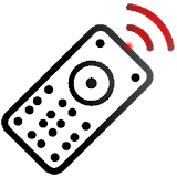 TV remote control test icon