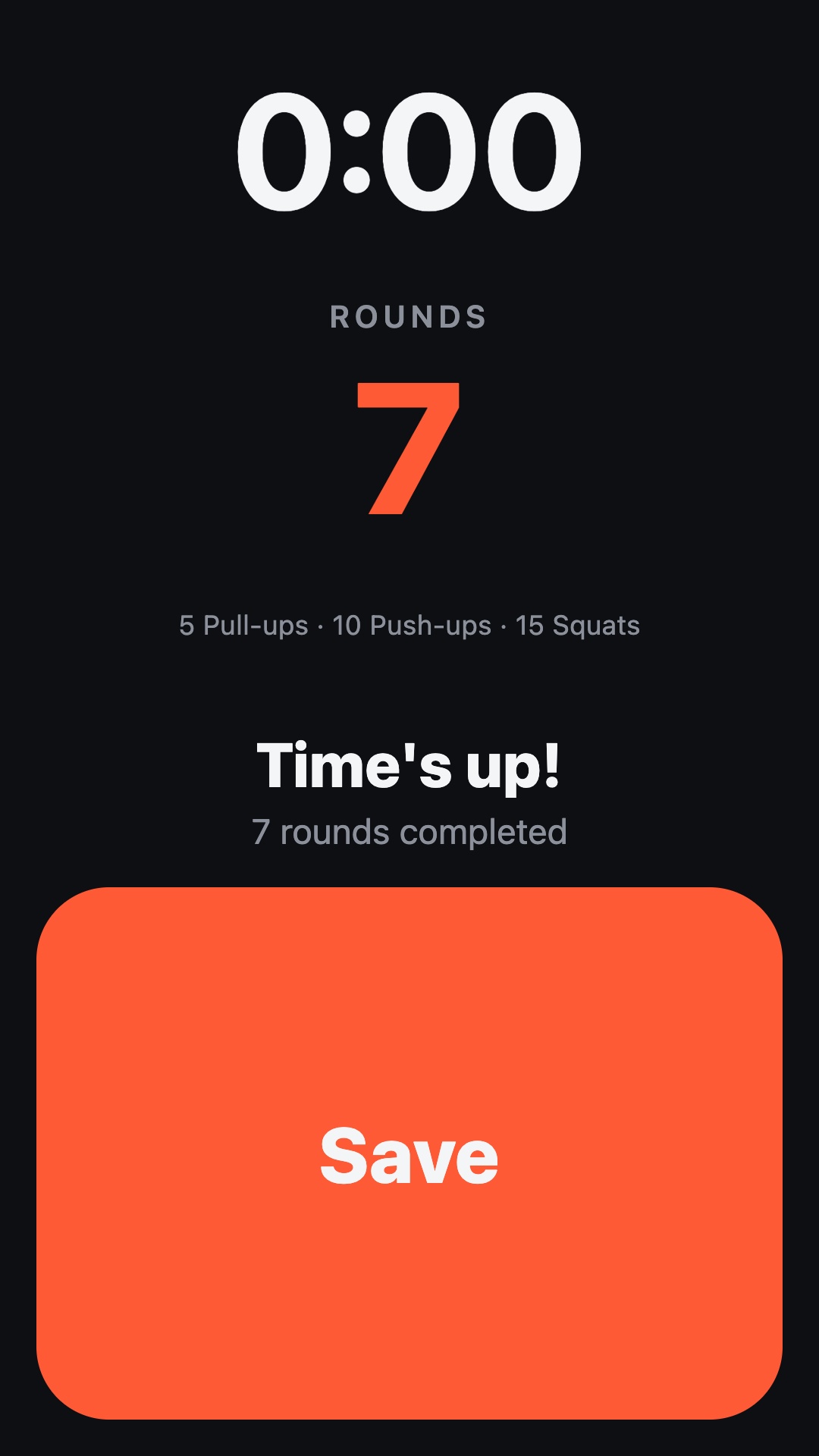 Screenshot 3 of Cindy Workout Tracker