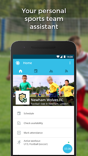 Android application Sportlyzer Coach Diary screenshort