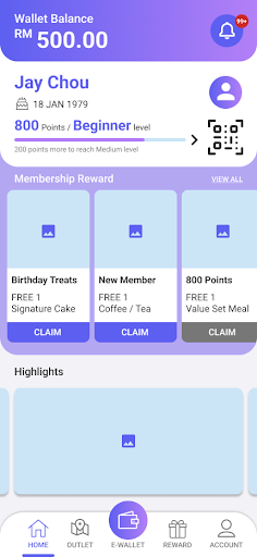 Android application LoyaltyX Demo screenshort