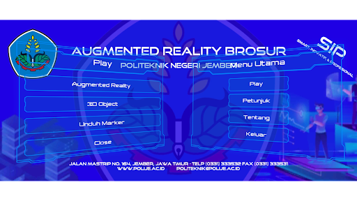 Android application AR Brosur Polije screenshort