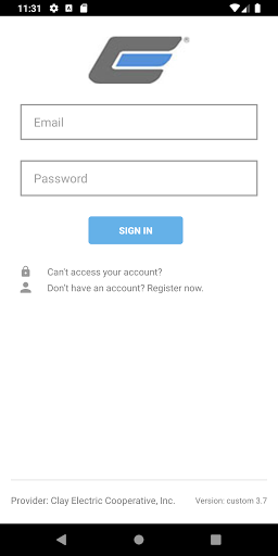 Android application MyClayElectric screenshort