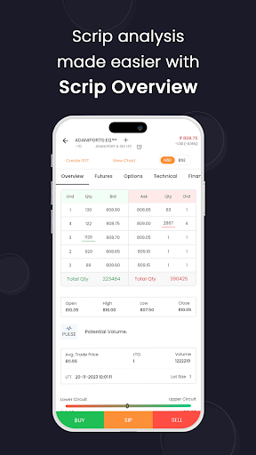 AlmondzTrade:Stock Trading App Screen 2