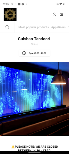 Android application Gulshan Tandoori Farnham screenshort