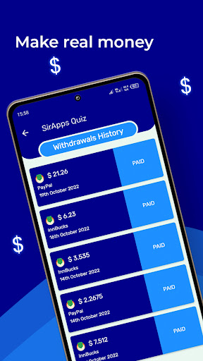 Android application SirApps Quiz - Make Money screenshort