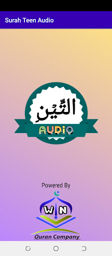 Android application Surah Teen Audio screenshort